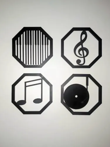 Placas decorativas - Música