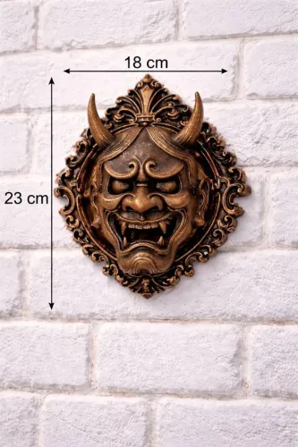 Estátua Máscara Hannya Japonesa 23cm Impressão 3d Petg