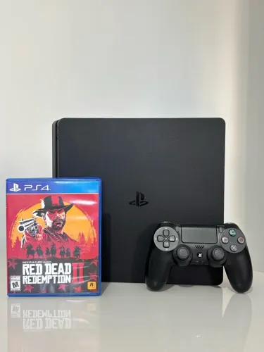 Ps4 slim jogo de brinde Estado de novo com GARANTIA