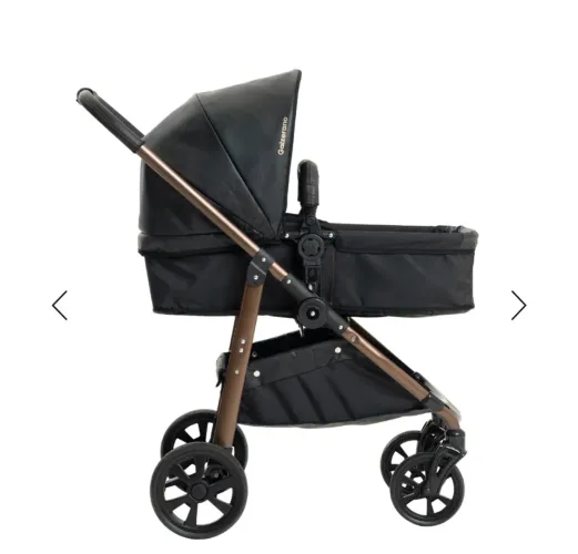 Carrinho de bebê Galzerano com bebê conforto acoplado
