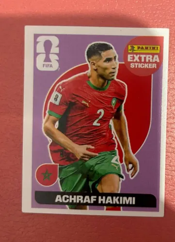Figurinha Extra Sticker (Legend) - Bordô - Achraf Hakimi