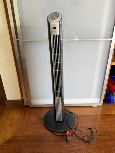 Ventilador Torre Spirit Easy 90 Cm Preto Prata