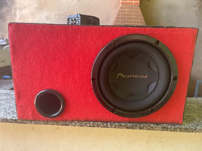 Caixa automotiva Pioneer 12 polegadas subwoofer 
