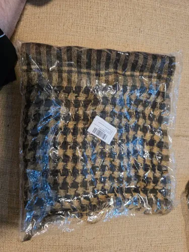 shemagh lenço militar keffiyeh airsoft paintball Bege e Preto