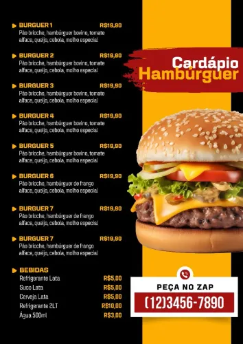CARDÁPIOS PERSONALIZADOS EM PDF
