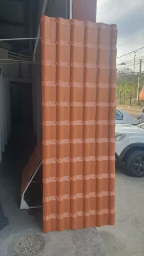 TELHA PVC PLAN 2,42 X 0,88 CERÂMICA 
