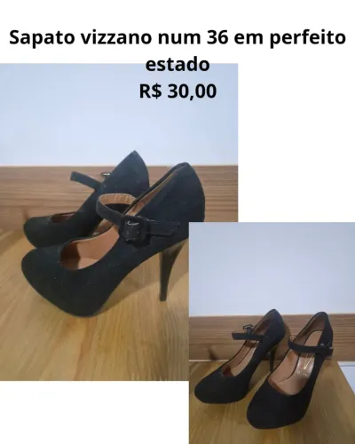Sapato preto em excelente estado (36)