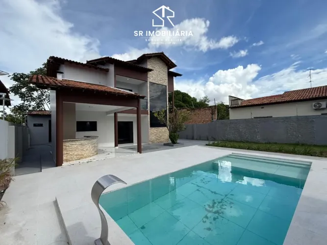 Aluga-se casa de alto padrão no Paraviana com piscina
