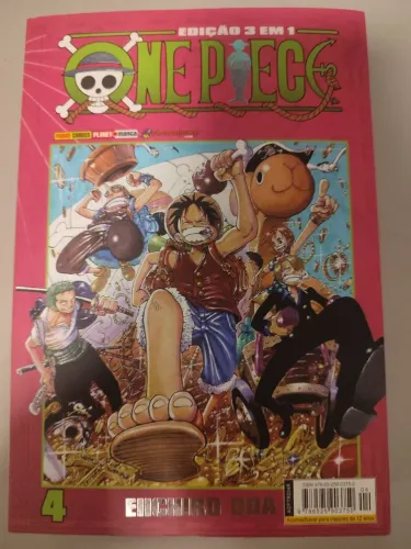 Livro 3 em 1 one piece vol 4