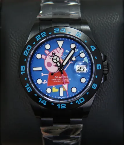 Relógio rolex Explorer 2 blaken pepapig