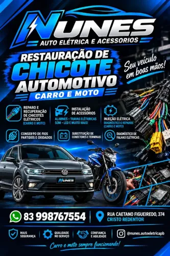 Chicote Automotivo Carro/Moto