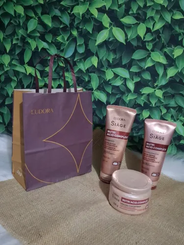 Combo de shampoo, condicionador e máscara de hidratação Eudora 