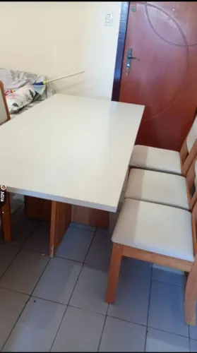 Mesa de jantar 6 cadeiras retangular
