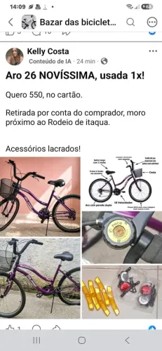 Bicicleta feminina