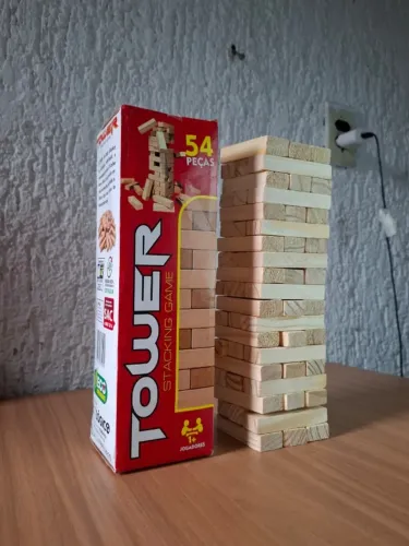 Jogo Tower Jenga de Madeira
