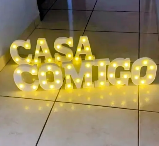 KIT LETRAS LED CASA COMIGO