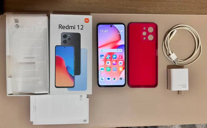 Redmi Note 12 256GB 12GB RAM ? Bateria 100% + Carregador Original + Caixa + Capinha