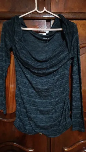 Blusas femininas meia malha de linha