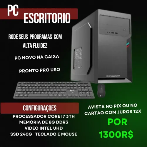 Pc rapido pro seu dia a dia