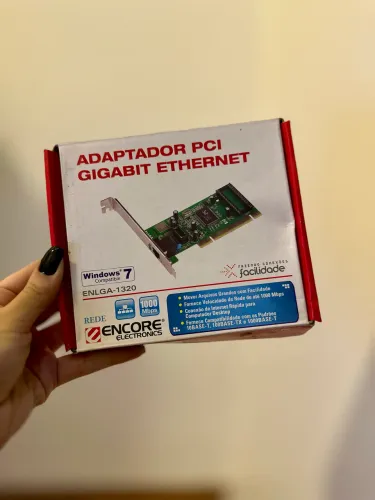 Placa de Rede Gigabit Ethernet PCI Encore ENLGA-1320 - 1000 Mbps (Na Caixa)