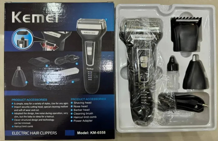Máquina de corta cabelo KEMEI- Nova