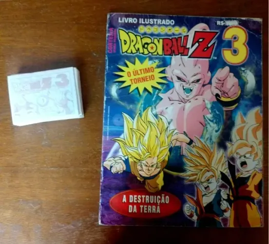 Álbum Dragon Ball Z3 Navarrete vazio + 58 figurinhas para colar