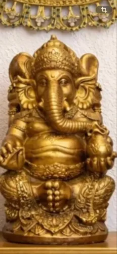 Ganesha de pedra de 70 cm importado de Bali peça única