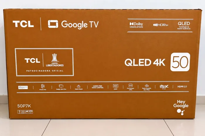 Smart TV 50 ? TCL 4k QLED 50P7K Novas na Caixa Lacrada com Nf e Garantia de 01 Ano