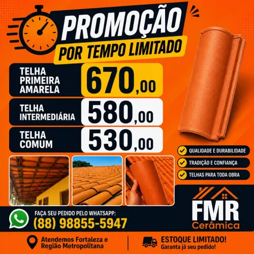 Telha colonial Direito de Russas