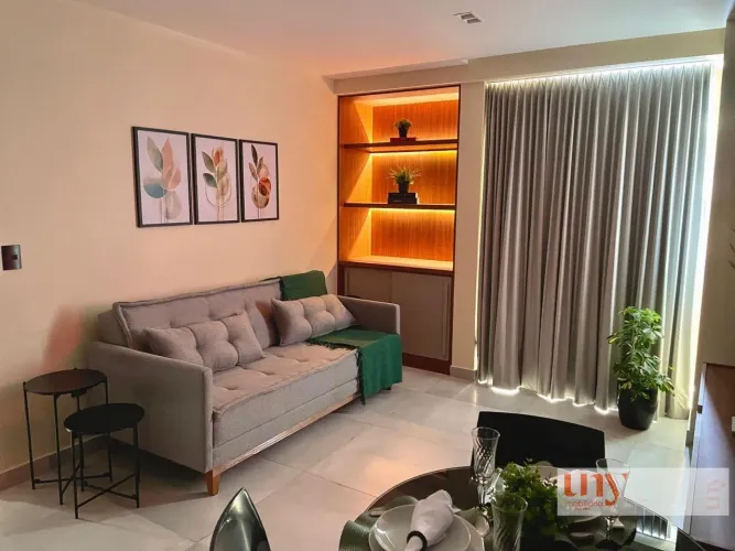 Flat novo porteira fechada com 36 m² no bairro de Tambaú