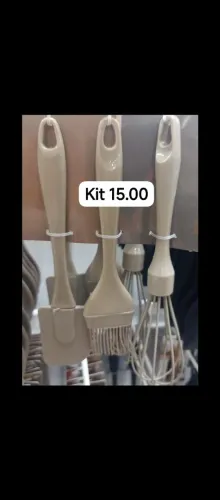 Kit 3 pçs silicone