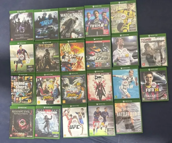 LOTE DE JOGOS XBOX ONE ORIGIAL 770 MELHORO POUCA COISA