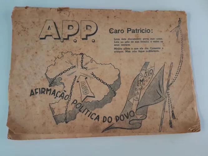 Panfleto de 1950 de Manifestação Política 