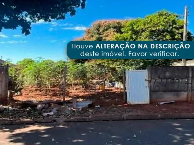 Terreno 377 m² - Cassilândia-MS - Rua Josué Andrade de Vasconcelos, 410 - Jardim Primavera
