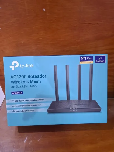 Moldem roteador tp link ac1200 na caixa