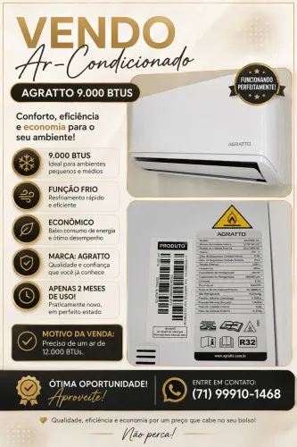 Ar condicionado 9.000 btus