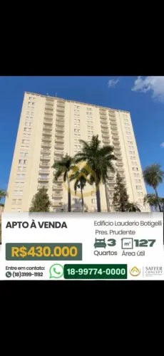 Apartamento à venda no Edifício Lauderio Botigelli
