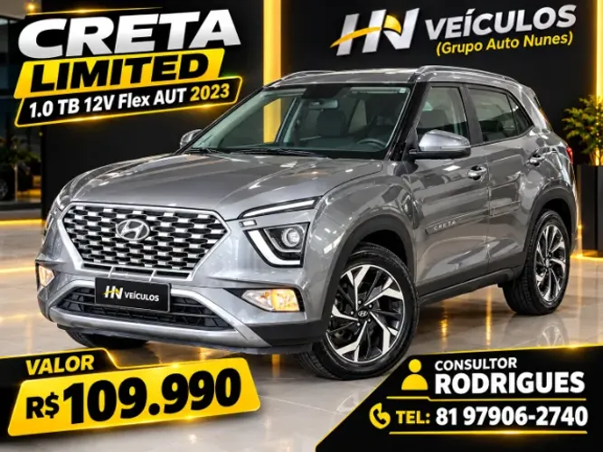 Hyundai Creta Limited 1.0 TB 12V Flex AUT 2023