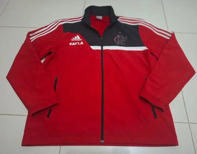 Casaco Agasalho original Flamengo Adidas tactel  corta vento tamanho G