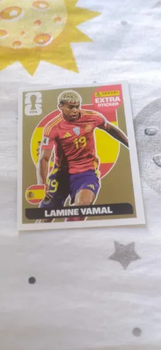Figurinha extra legend - dourada - Lamine Yamal