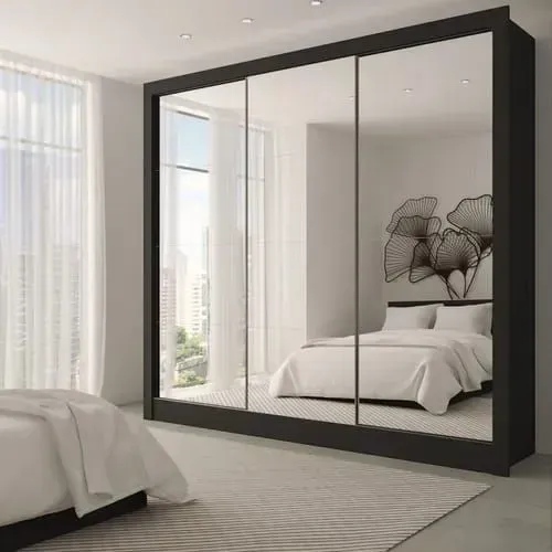 Guarda-roupa Espelhado: Amplie seu Quarto e seu Estilo