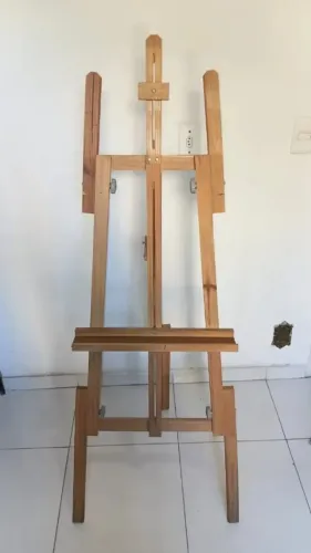 Cavalete de madeira para pintura
