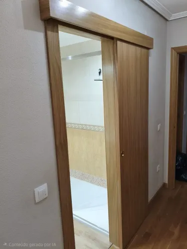 OFERTA PROMOCIONAL - PORTA DE CORRER COM KIT COMPLETO - PORTA LISA DE ANGELIM PEDRA