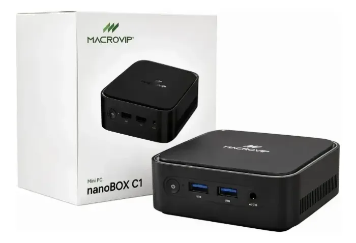 Mini PC Macrovip nanoBOX C1 Ryzen 7 3700U, 16GB RAM, SSD NVMe 256GB Novo Com Garantia