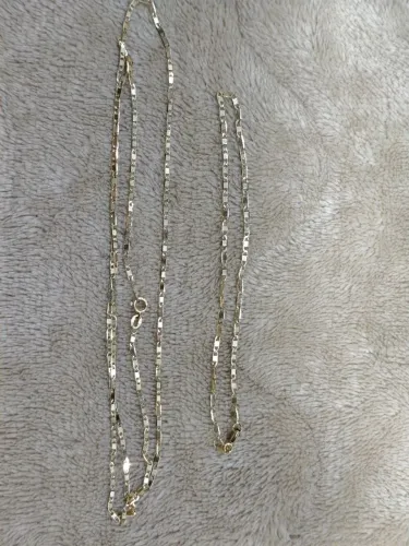 Kit jóias em ouro 18k - Cordão e pulseira