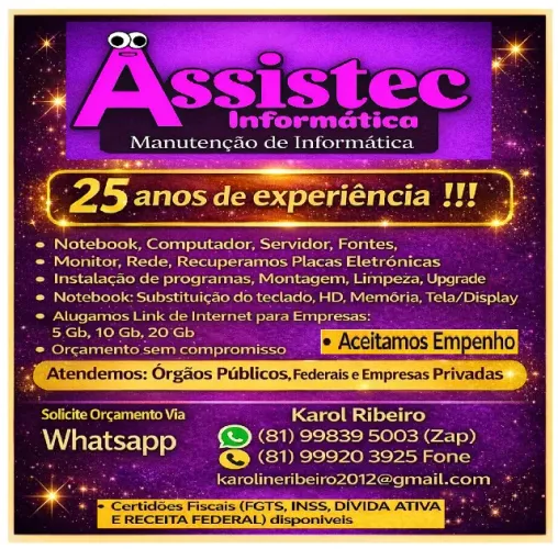 MANUTENÇÃO DE INFORMÁTICA
