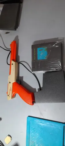 Pistola original nirendo e. Cartucho caça ao pato