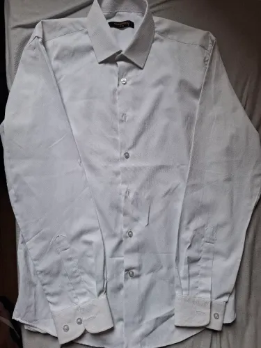 Camisa social branca Cia do Terno Slim, só usada uma vez!!!