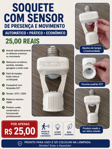 Sensor lâmpada