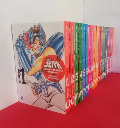 Coleção Mangá Cavaleiros do Zodíaco Saintia Seiya Kanzenban Volumes 01 ao 19 Editora JBC